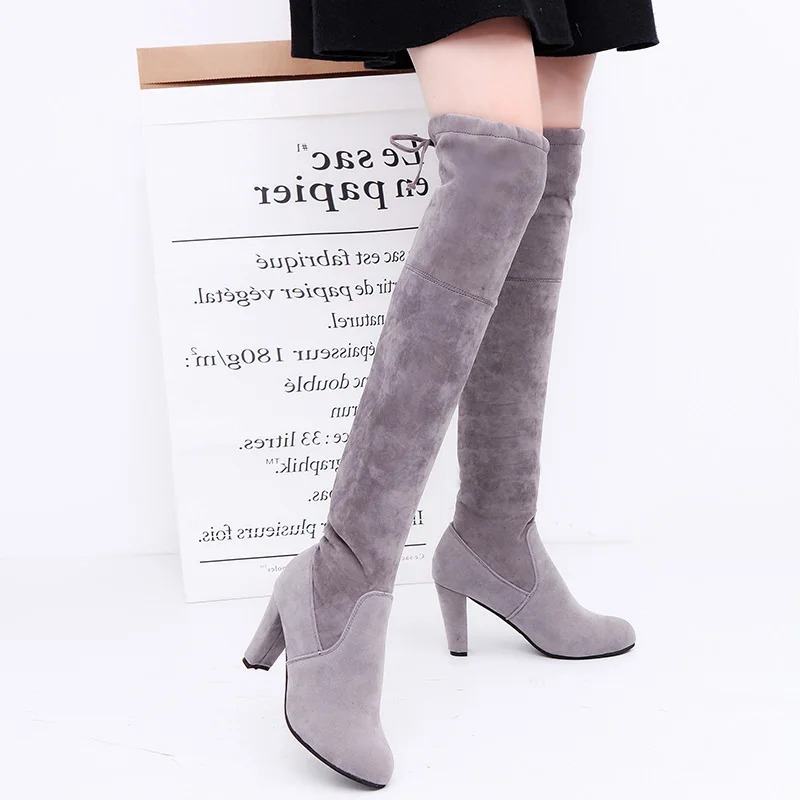 Women's Boots Stretch Fabric O - Knee High Sock Women review and price
