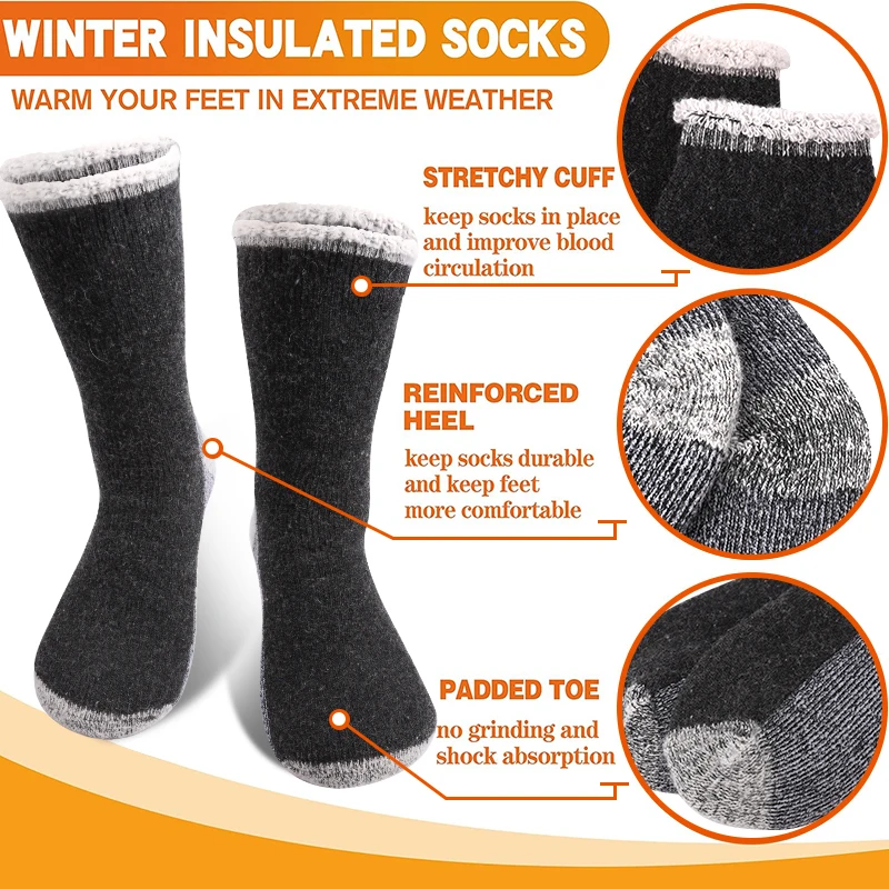 3Pairs High-Quality Thicken Wi - Thermal Sock Winter review and price